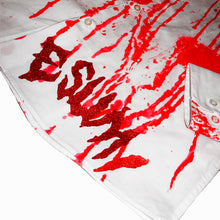 Load image into Gallery viewer, ALL EYEZ ON ME RHINESTONE BLOODY BUTTON UP