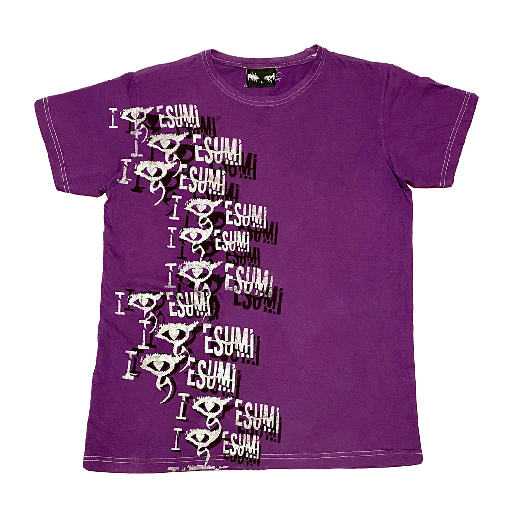 eye love esumi t-shirt purple